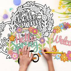 Sereliy wreaths feature holes for easy hanging in home or party spaces
