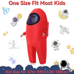 Servllcell space costume with blower enables quick inflation