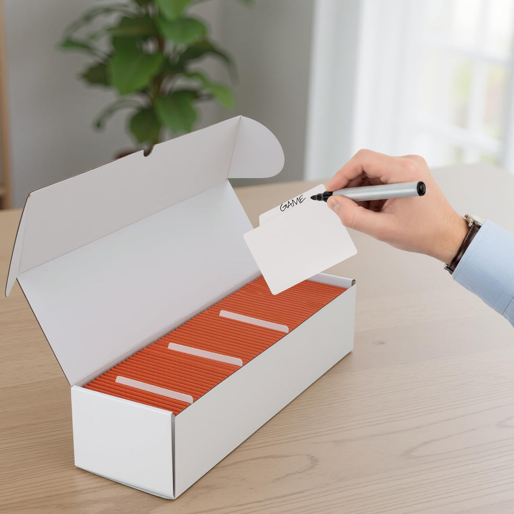 Serwrsw 1200-card capacity inside dimensions; fits standard cards.