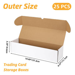 Open Serwrsw bulk 400-capacity toploaders box for easy card access