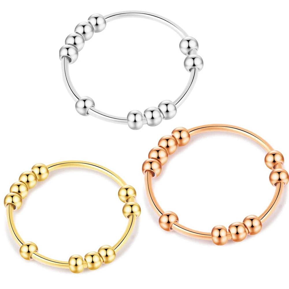 SERYNOW fidget ring package with 3pc set—gift-ready and stylish for daily wear.