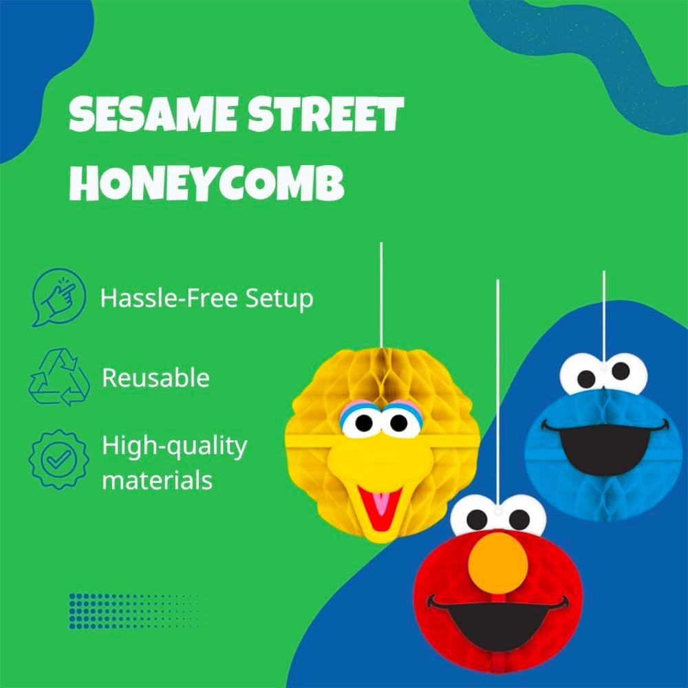 Sesame Street Cookie Monster centerpiece centers iconic character on your table.