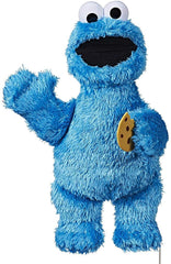 Sesame Street Cookie Monster plush, full 13-inch size, soft blue fur perfect for cuddling.