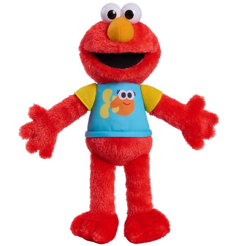 Sesame Street Sing-Along Elmo plush left hand focus and song activation