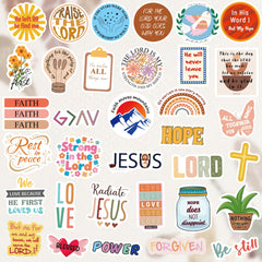 Sesunbla Christian stickers for Bible journaling, easy to apply and remove