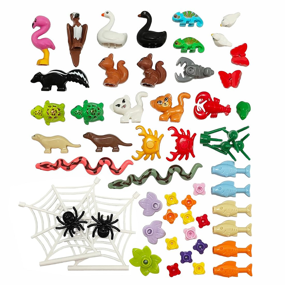 Sevabo Animals figures pack featuring jungle forest animals for imaginative play and classroom decor