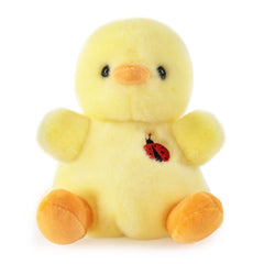 Sew Butiful duck plush front view, a soft nursery decor companion.