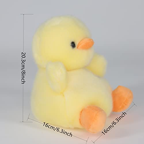Sew Butiful duck plush side view, cozy imaginative play toy.