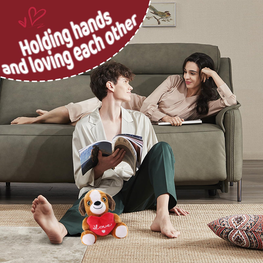 Sew Butiful Plush Puppies love messages for expressing affection