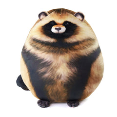 Sew Butiful Raccoon Plush ten-inch face close-up, soft inviting fur