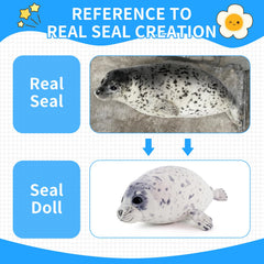 Sew Butiful Seal plush pillow offers decorative comfort in kids' rooms.