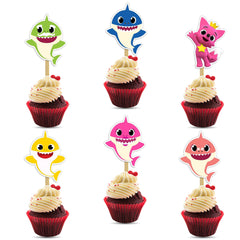 Seyal Bby Shrk cupcake toppers with characters brighten cupcakes for parties