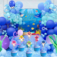 Seyal Bby Shrk toppers perfect for party desserts and displays