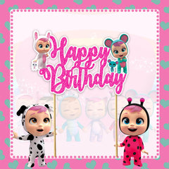 Seyal Cry Babes topper easy to use on any cake