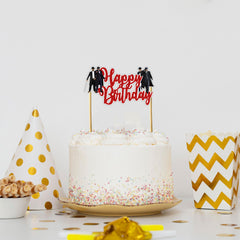 Seyal Peaky Blindrs Happy Birthday Topper attached stick ensures stable insertion