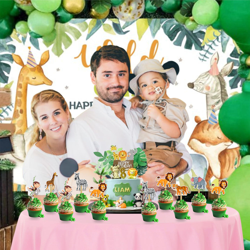 Seyal Jugle Safari Cupcake Topper is ideal for repeated use across occasions.