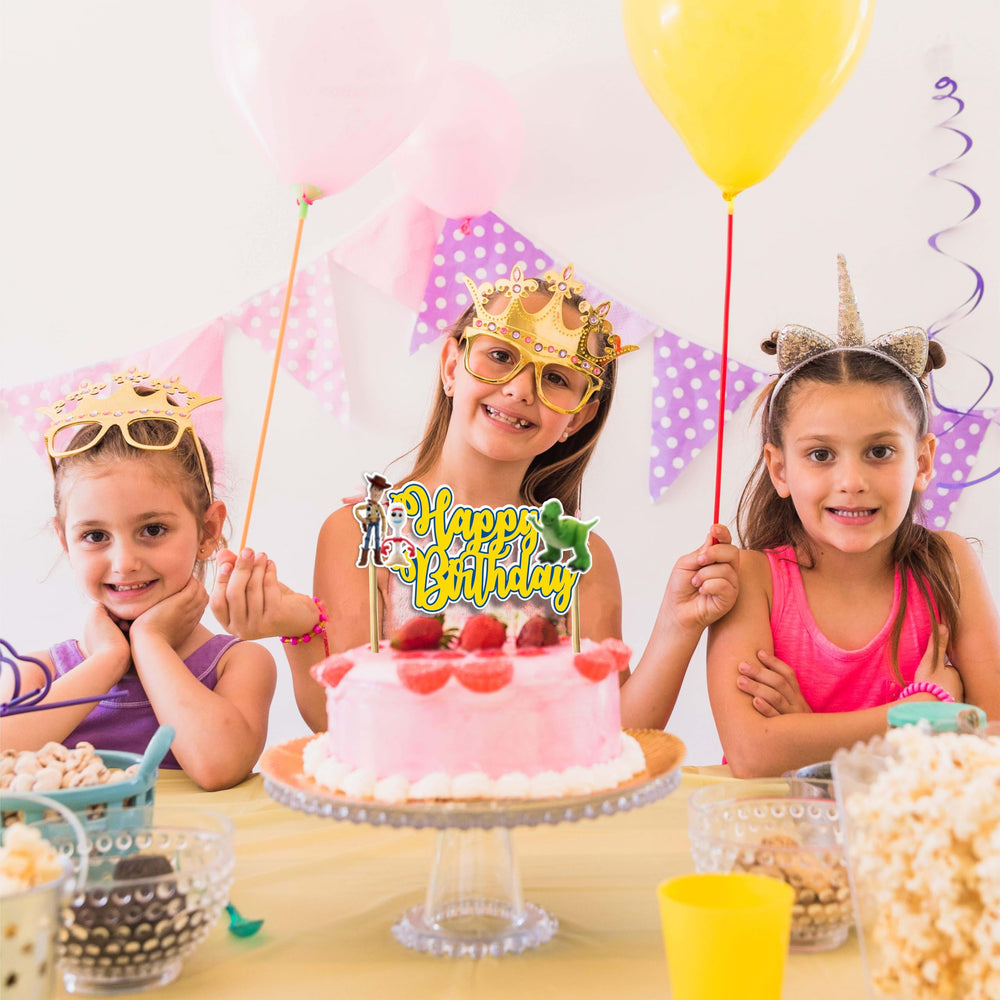 Toy Stry Happy Birthday Topper detailed print showing crisp cartoon characters.