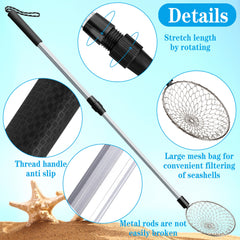Sfcddtlg beach scoop detachable head for quick cleaning and swapping