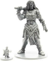 SFG Blacklist water elemental miniature with fluid silhouette for dynamic scenes