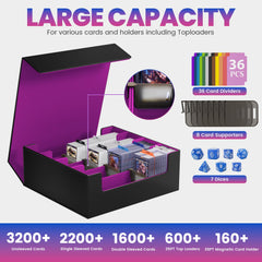 SFSOC 8 adjustable card supports keep cards upright and prevent collapse.