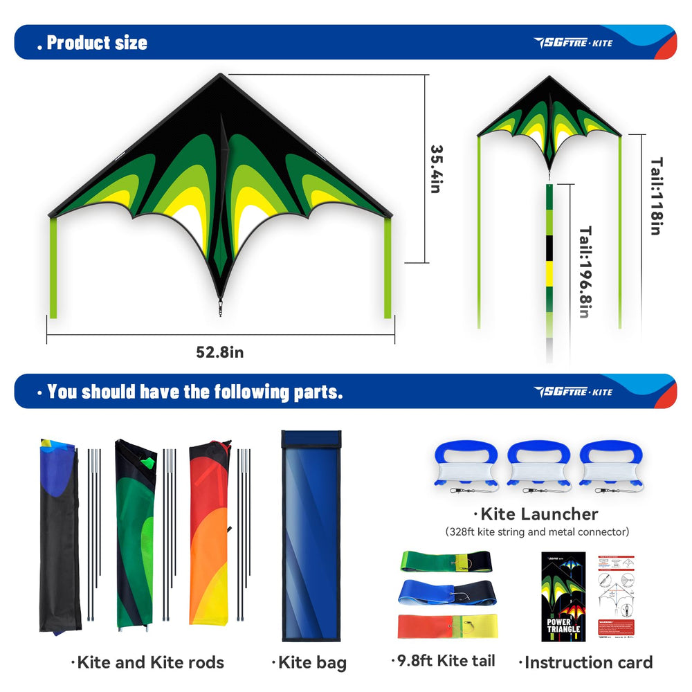 SGftre Delta Kite easy assembly with setup video