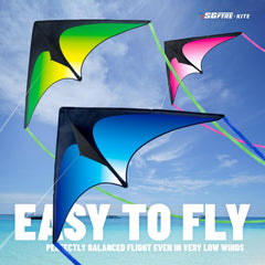 SGftre Delta Kite Three Set packaging emphasizing quick setup.