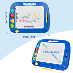 SGILE learning through doodles and early-number practice on a spacious board