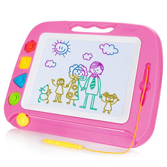 SGILE large drawing board in pink with a spacious 16x13 inch surface for kids.