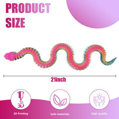 SGYYSG durable 3D-printed snake built to withstand repeated manipulation.
