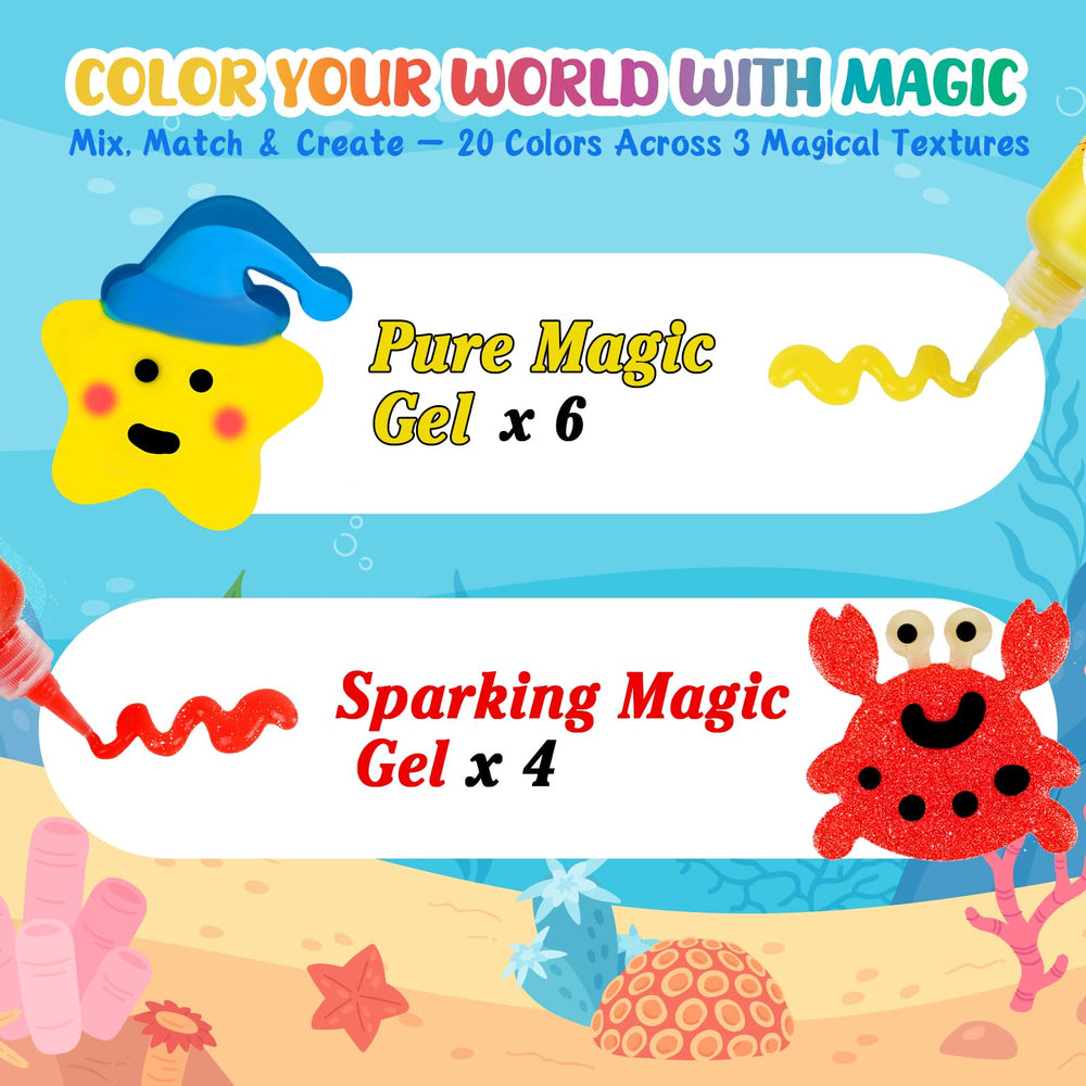 Shabebe star jar and powders present easy storage plus sprinkle-ready magic.