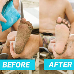 SHAKALO Sandscreen talc-free formula highlighted for gentle use.