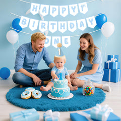 Shanmorine 'HAPPY 1st BIRTHDAY' banner for quick decorating