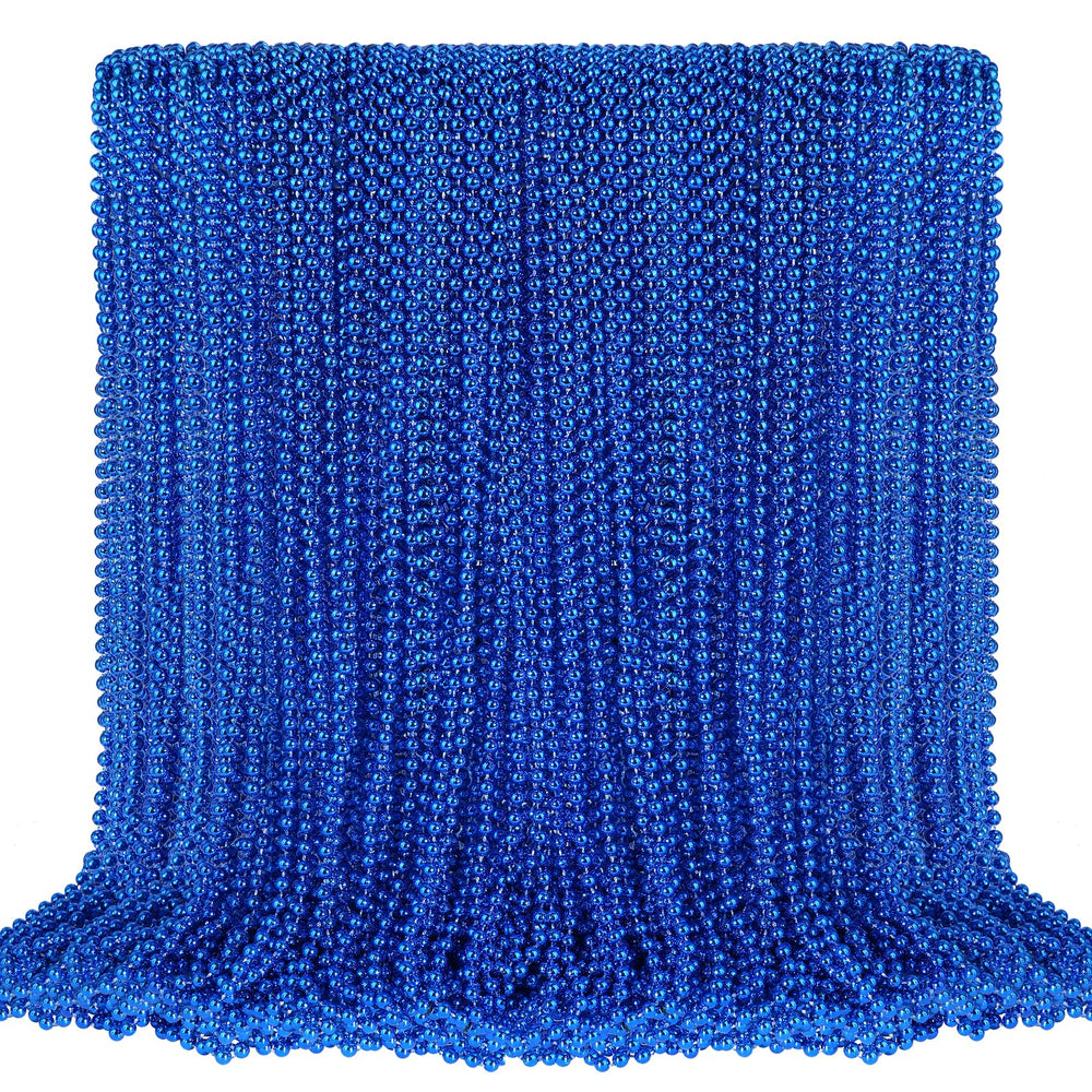 SHAOQINLIN blue bead necklace set (100 pcs) ideal for festive decorations.