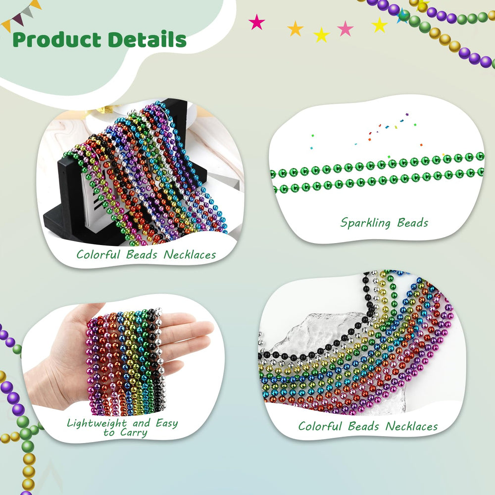 SHAOQINLIN premium plastic green bead necklace lightweight and durable