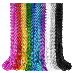 SHAOQINLIN Mardi Gras beads in vibrant colors for festive decoration.