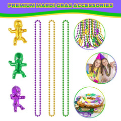 SHAOQINLIN Mardi Gras decor set on table enhances festive ambiance