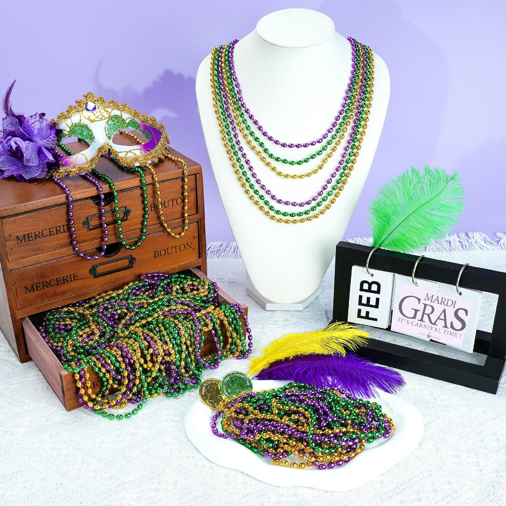 SHAOQINLIN Mardi Gras beads ideal for parades weddings and celebrations