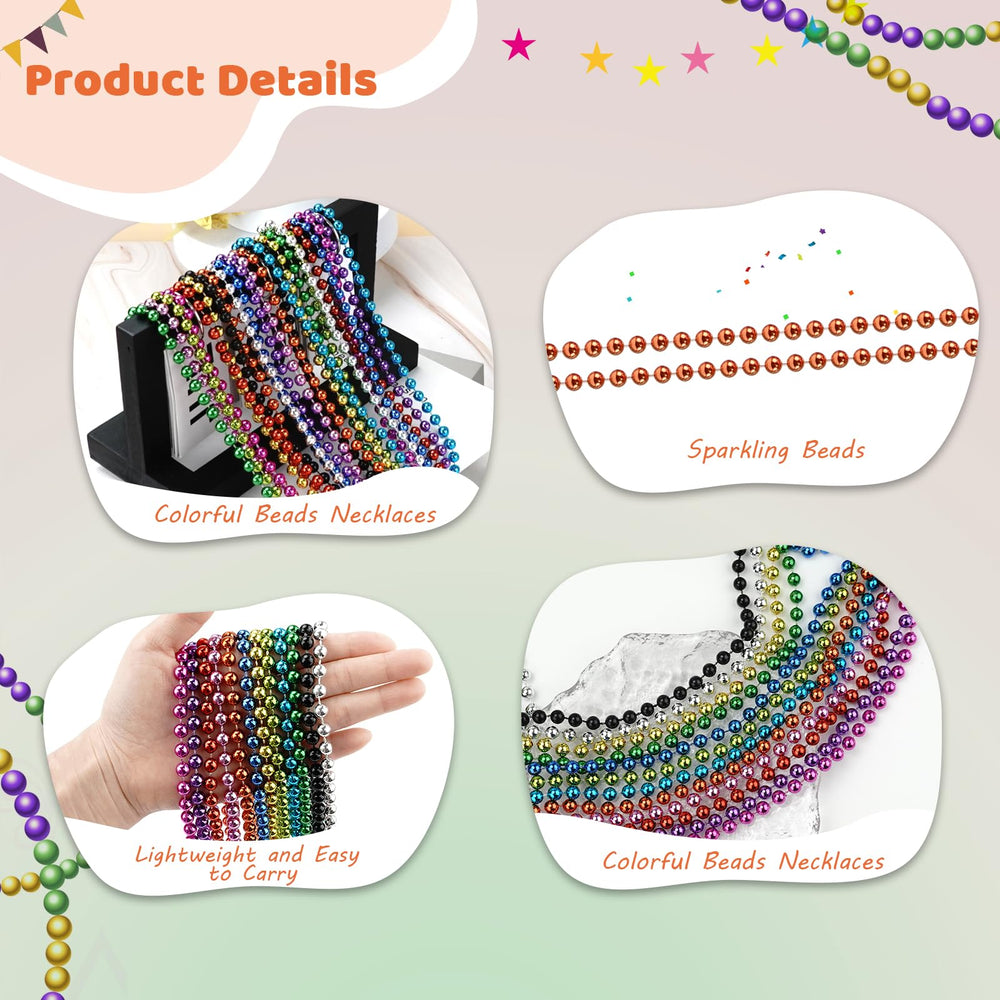 SHAOQINLIN Halloween necklaces add bright color to costumes and events.