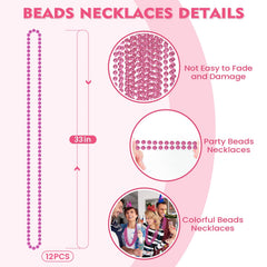 SHAOQINLIN pink Mardi Gras beads worn for festive styling