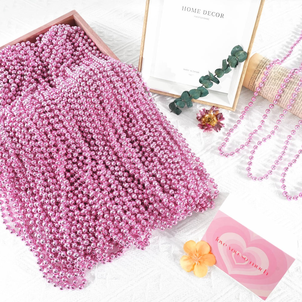 SHAOQINLIN pink beads perfect for Valentine’s Day décor and gifting.