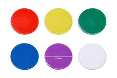 Shapenty learning counters used in classroom math games and group activities