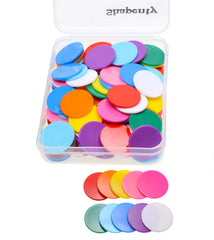 Shapenty storage box keeps 120 counting chips organized and ready for use.
