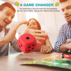 Shappy 3in red foam dice enabling creative play and learning