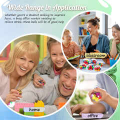 Colorful bulk gift-ready pack of Shappy stress balls for rewards.