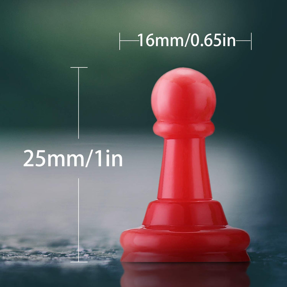 Shappy red pawn 1 inch tall for engaging gameplay and color-coded markers.