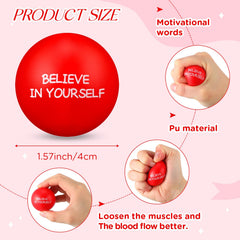 Shappy red PU stress ball, portable size for desk or on-the-go focus