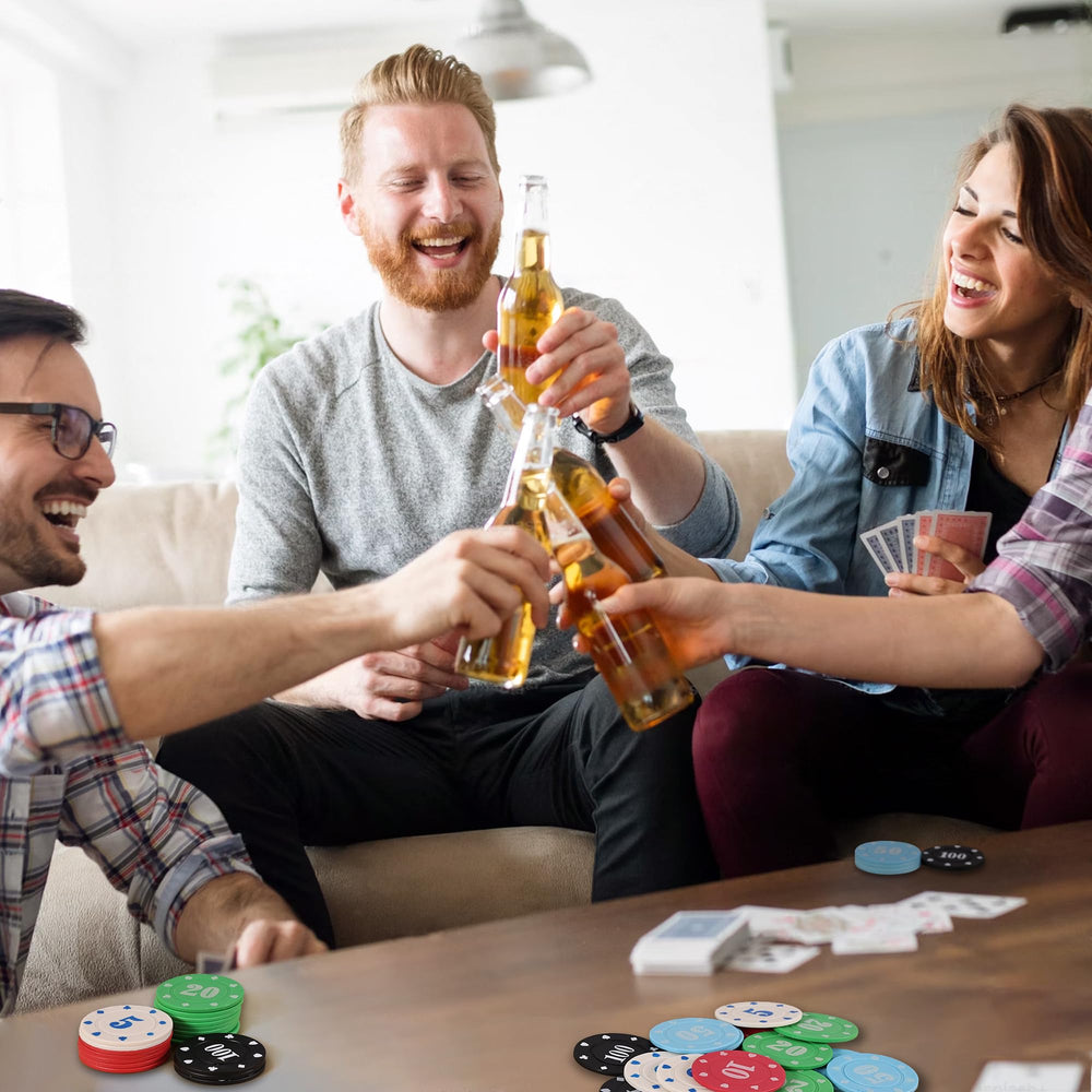Sharkplay bright color chips ensure clear denomination distinctions.