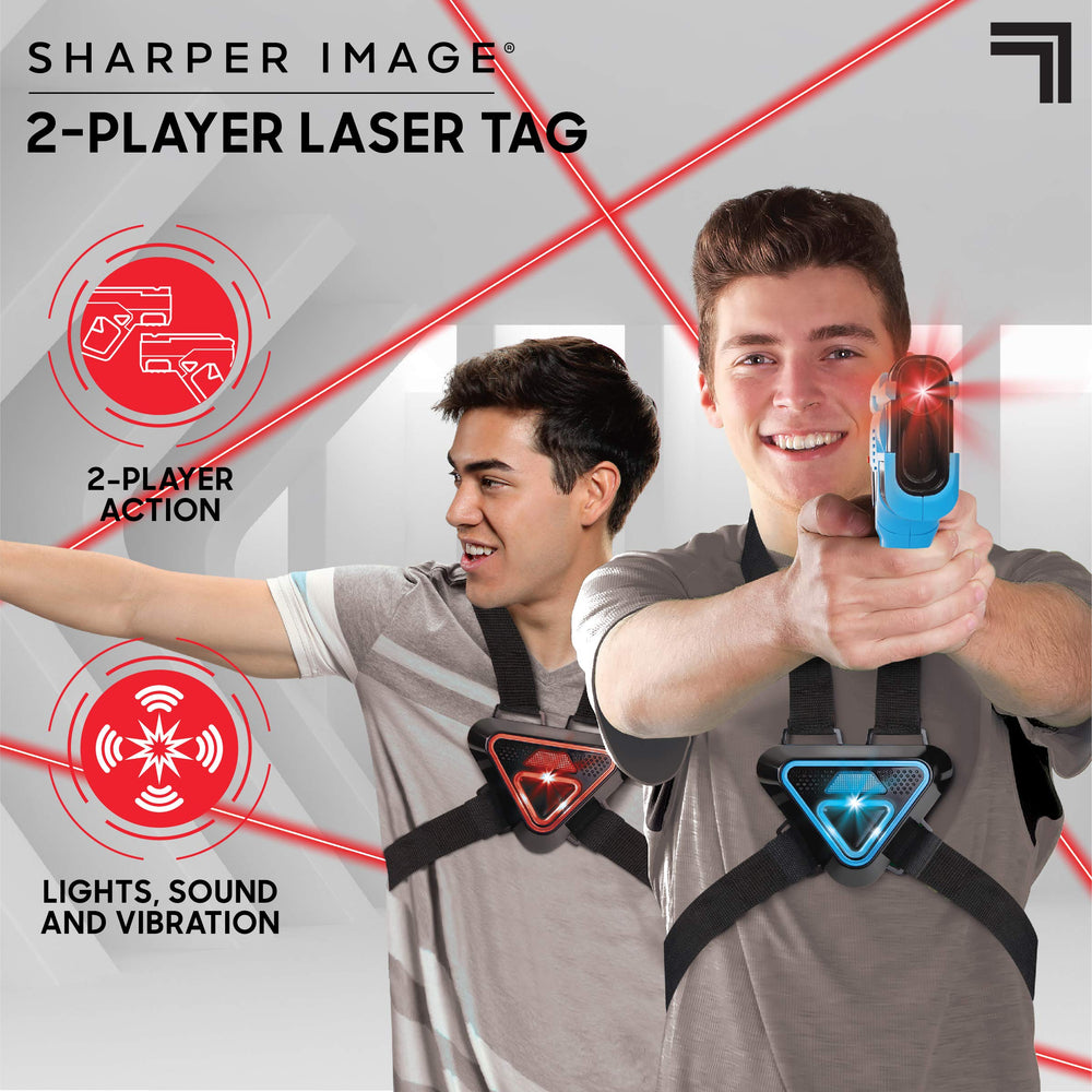 Sharper Image laser-tag armor vest front glowing lights for immersive battles.