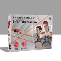 Sharper Image laser-tag sets expand to accommodate more players at parties.