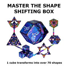 Shashibo 100-shapes gallery quick morphs for immersive tactile sequences and focus.